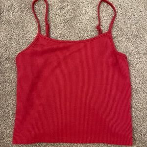 american eagle pink crop top